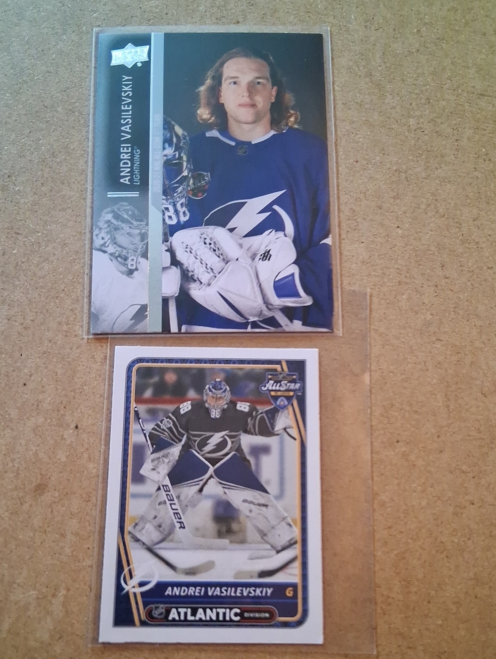 Vasilevskiy Tampa Bay Lightning Goalie Cards & Sticker - Blue/White
